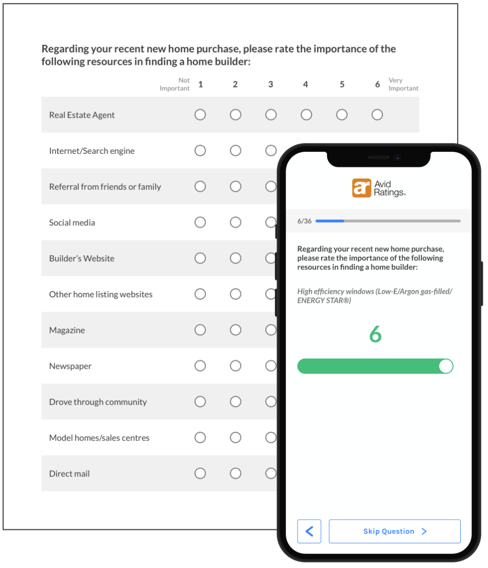 AvidCX Survey Builder Tool